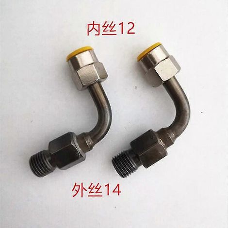 Raccord de conversion pour tube d'injecteur Common Rail diesel (filetage extérieur M12/M14) pour banc d'essai (1 pièce)