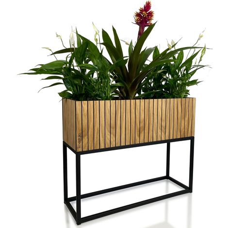 FIORINO Loft Blumenständer Lamellen 62x22x50 cm (1/5)