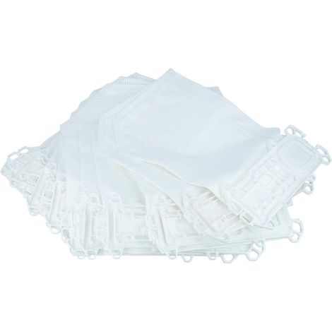 vhbw 10x bolsa reemplaza Vorwerk FP135, FP136 para aspiradora - vellón micro, 31 cm x 23 cm blanco (1/4)