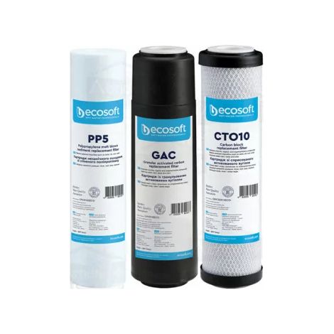 Ensemble de cartouches filtrantes Ecosoft CHV3ECO RO. Kit de six mois. (1/3)