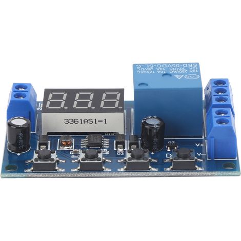 Module de charge et décharge batterie avec voltmètre intégré, protection surtension et sous-tension, carte électronique de régulation (1/5)