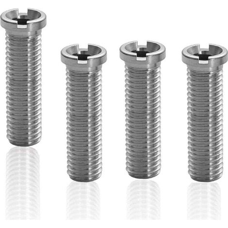 Vis pour panier d'évier, lot de 4, pour bondes d'évier de cuisine, 45 mm, acier inoxydable, pour bouchons de vidange (1/4)