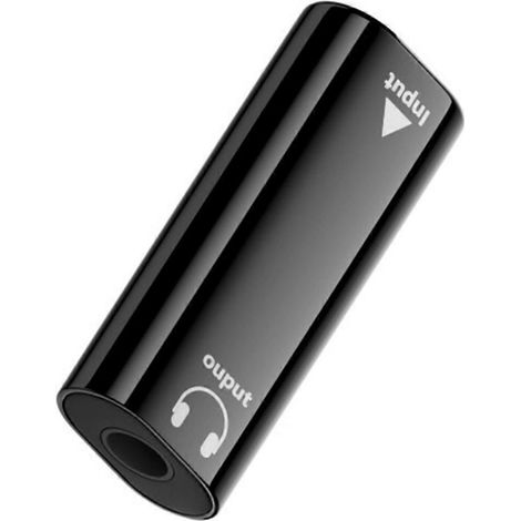 Adaptateur audio AUX de type C femelle vers 3,5 mm mâle/femelle de haute qualité, prend en charge la sortie audio haute résolution, durabilité accrue, fabriqué en matériau ABS, noir. (1/5)