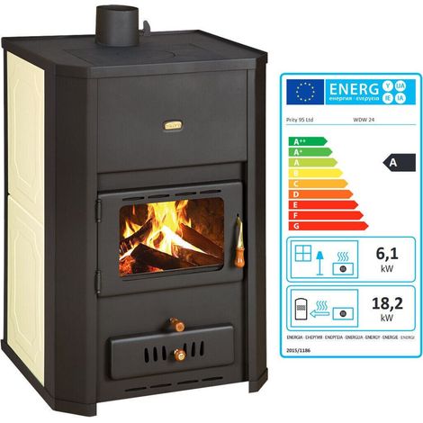 Termostufa a Legna Prity WD W24 24.3 kW – Idro ad Alta Potenza (1/5)