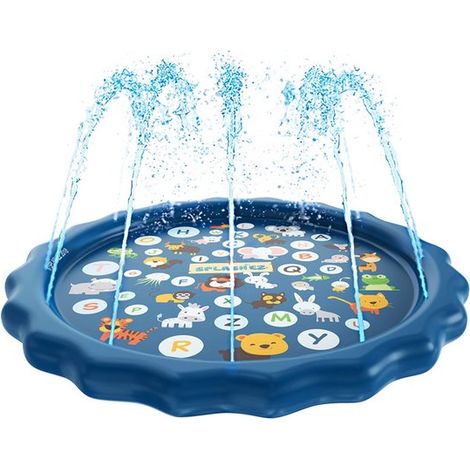 Alfombra de juegos acuáticos hinchable de 170 cm con rociador,Para niños y perros,Juguetes de exterior para niños de 3 a 12 años (1/5)
