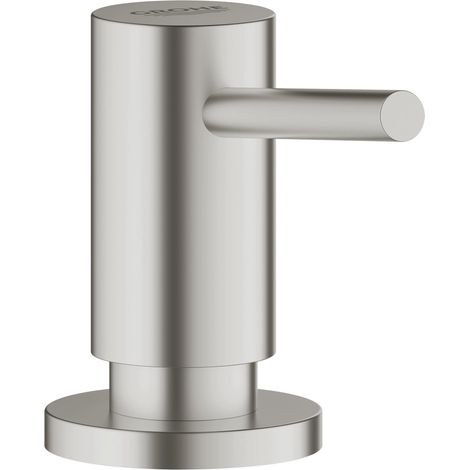 1 - Distributeur De Savon - Acier Inoxydable - Réservoir 400ml - Pour Évier De Cuisine - Finition Chromée - 400ml (1/4)