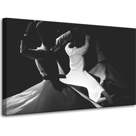 Leinwanddruck Musik Tanz Schwarzweiß 100x60