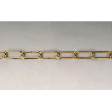 Cadena Recta - P 30 m. / ø 3 x 20 mm. / Bronceada