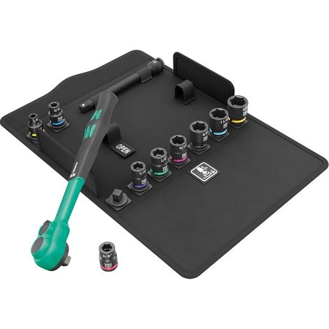 Set di Cricchetto 3/8" WERA Zyklop Comfort 8100 SB 13 (11 pezzi)