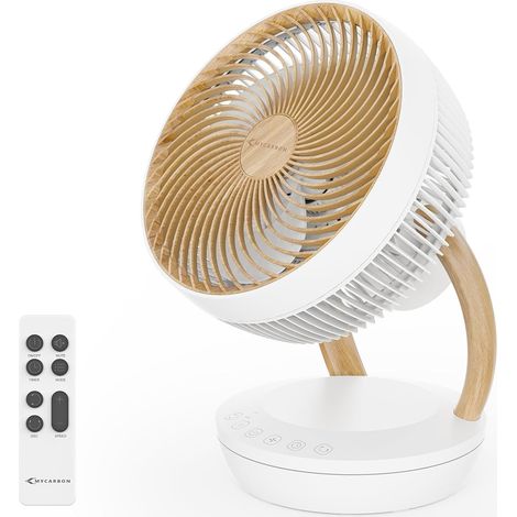 DC Ventilateur Ultra Silencieux 20dB avec Télécommande 1850m³/ h Ventilateur de Table Puissant et Silencieux 8 Vitesses 8h Minuterie 3D Oscillation Mode ECO pour Chambre Bureau, FS05-A (1/5)