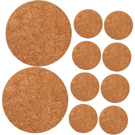 Tapis de Nidification en Fibre - Lot de 10 - Naturel et Respirant - Pour Œufs et Nids d'Oiseaux - Pigeons et Cailles - 10 cm (1/5)