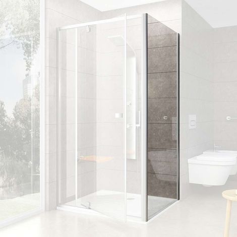 Ravak Pivot - Pared de ducha PPS-90, 87-90 cm, cristal satinado/claro 90G70U00Z1