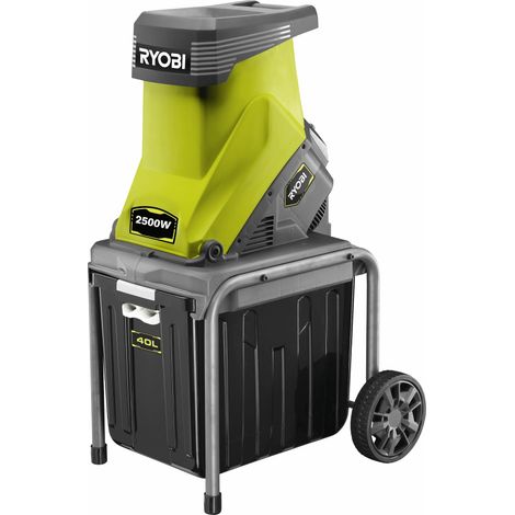Broyeur de Végétaux RSH2545B – Moteur 2500W, Système à Couteaux, Bac 40L, Roues de Transport, Idéal Branches, Déchets Verts, Jeunes pousses et Taille de saisons (1/5)