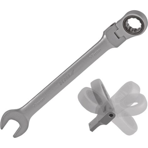 llave fija dedra 14gp46 junta 180° carraca 72 dientes