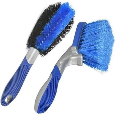 Lot de 2 brosses pour jantes et pneus de voiture pour nettoyage de jantes de voiture (1/5)