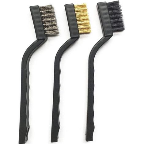 Set spazzole metalliche per ferro metallo pulizia ruggine calcare 93282