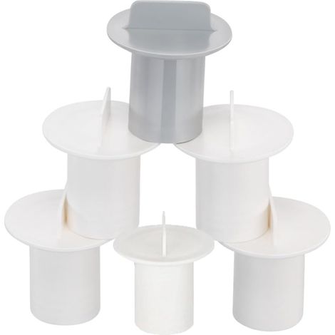 6 Bouchons de Tuyau de Support de Filtre de Bain à Remous de 3-1/2 Pouces, Pièces de Rechange pour Filtre de Bain à Remous