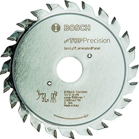 Foglio di taglio di precisione superiore, ideale per pannelli laminati, 120 x 22 x 2,8 - 3,6 mm (1/3)