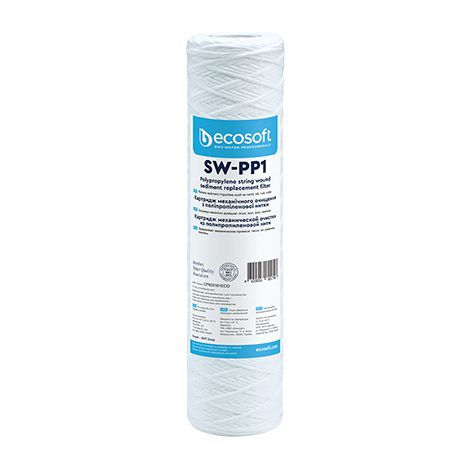 CARTUCCIA FILTRANTE SW-PP 2,5 ECOSOFT- H. 10 Micron 20- ECOSO- pezzi 1