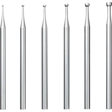 Lot de 6 fraises rondes pour fabrication de bijoux - 1,9 cm (1/5)
