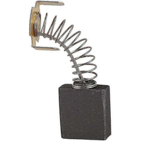 Packung mit 10 CB203 Ersatzkohlebürsten für Makita - Abmessungen: 18 x 16 x 7 mm (langlebige Motorteile), wie abgebildet.