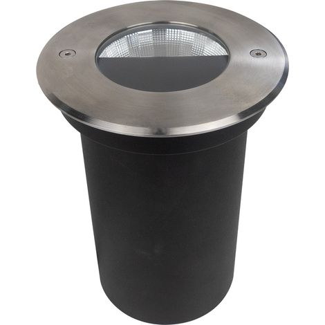 Encastré de sol extérieur COLOSS 3 SWITCH rond inox 2400K-4000K 15W - EUROPOLE - 54326 (1/3)