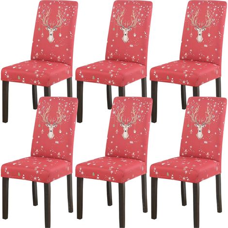 Funda elástica para silla de comedor - Funda protectora para silla - Estilo europeo - Para bodas, banquetes, fiestas, Navidad y cumpleaños. (1/5)