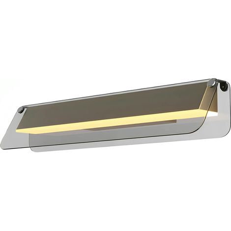 Applique murale grise avec volet horizontal 43 cm MINA (1/4)
