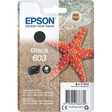 EPSON tinta negra Std Estrella de mar 1 tinta 603 RF / AM Single