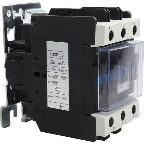 Contacteur électrique industriel haute sensibilité CJX2-8011, 220 V, 80 A (1/5)