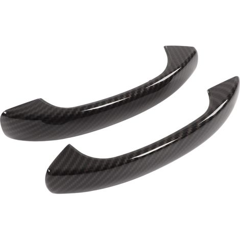 Türgriff aus Kohlefaser, passend für Smart Fortwo W451 (2009–2015), 2-teiliges Set, sportliches Design, mit Schutzleiste (1/5)