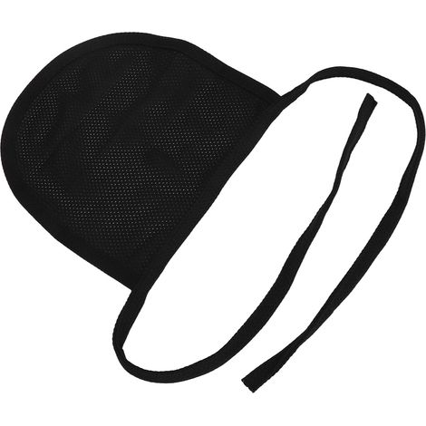Protection de trachéotomie monocouche, couvre-stomie cervicale en pur coton, protection intégrale de la gorge et de la trachée, noire (1/5)