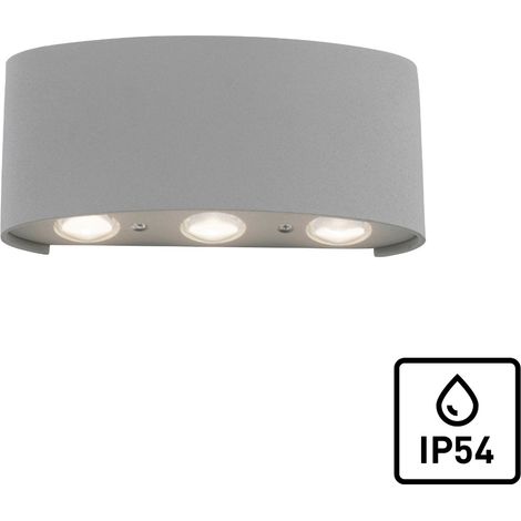 Applique esterna argento moderna LED 5W 3000K CARLO Neuhaus