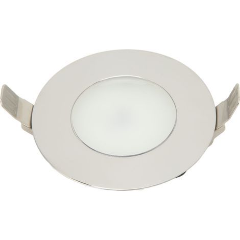 Plafonnier LED 12-24 V pour cabine, compatible avec camping-cars, caravanes, yachts et bateaux. Évacuation des fumées et ventilation. Lumière bleue 3 W. (1/5)