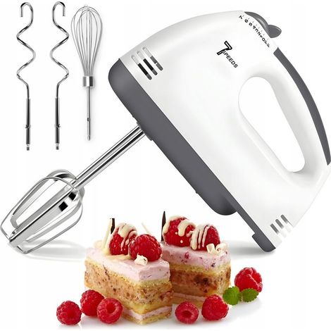 Batteur à main électrique à 7 vitesses pour mélanger automatiquement les œufs et la farine pour faire du pain et des gâteaux