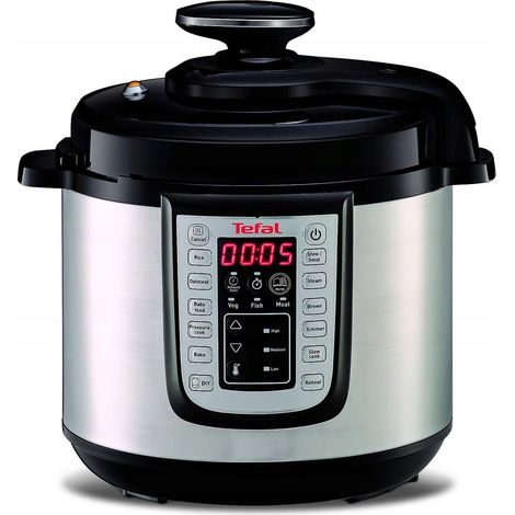 Multicooker Tefal CY505EE0 argento 6 litri 1200 W (1/3)