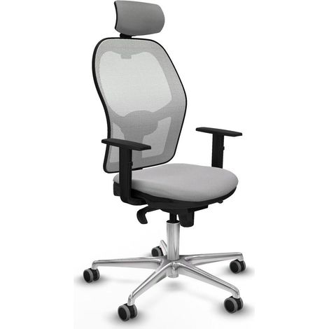 piqueras-y-crespo Jorquera chaise bureau gris clair ergonomique