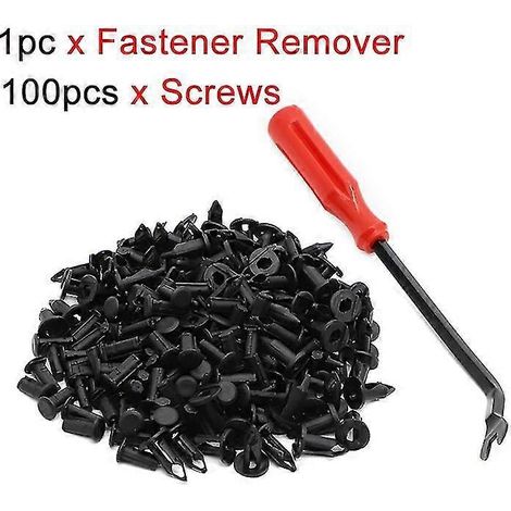 8-mm-Kunststoff-Kotflügelclips, Karosserienieten, Befestigungswerkzeug zum Entfernen von UTV-Befestigungselementen für Polaris Ranger, RZR, Sportsman, Predator, Scrambler und Trail Boss – Set A, 100 S