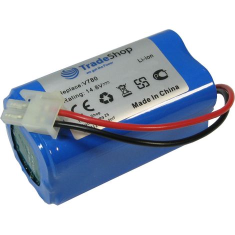 Trade-Shop Li-Ion Staubsauger-Akku 14,8V / 2200mAh Ersatz für Ecovacs 4ICR19/65 BL7402A INR18650-M26-4S1P, iLife PX-B020, Zaco 501929 (1/4)