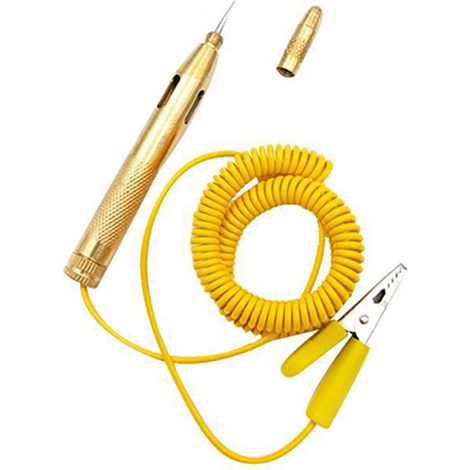 Testeur de courant, 6-24 V, câble de 250 cm, outil de diagnostic avec pince à ressort (1/5)