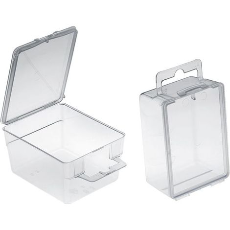 Lot de 20 blisters bivalves transparents 75x60x40 mm 0422/b3