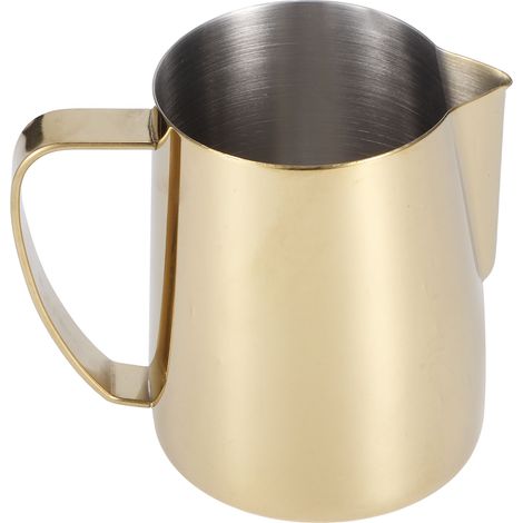 Pichet à café multifonction en acier inoxydable 304 avec mousseur à lait, accessoire pour latte art, couleur or, 600 ml (1/5)
