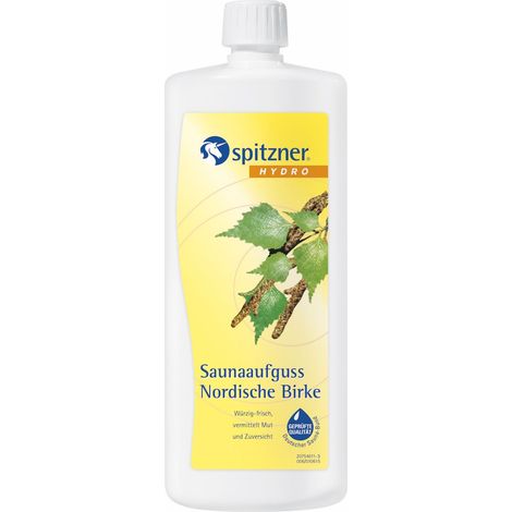 Spitzner Saunaaufguss Nordische Birke 1 Liter Gesundheits-Saunaaufguss 1000 ml (1/5)