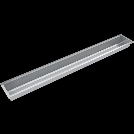 Caniveau de lavage KWC, PLANOX, acier inoxydable, montage mural, 3000x210x382 mm, sans tablette pour robinet (1/2)