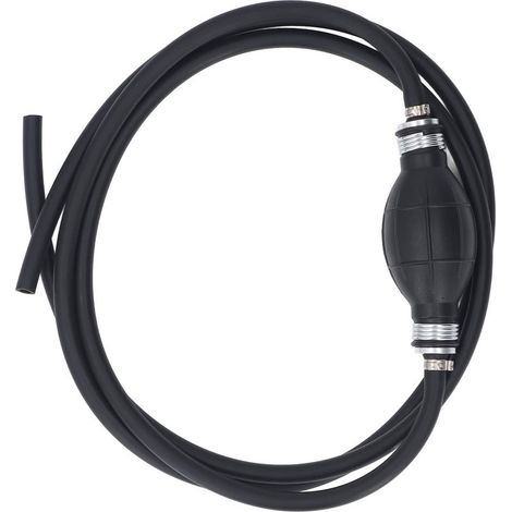 Pompe de transfert de carburant manuelle, tuyau en caoutchouc NBR résistant à l\'huile, pompe à siphon flexible pour automobile, bateau et moto, 8 mm (1/5)