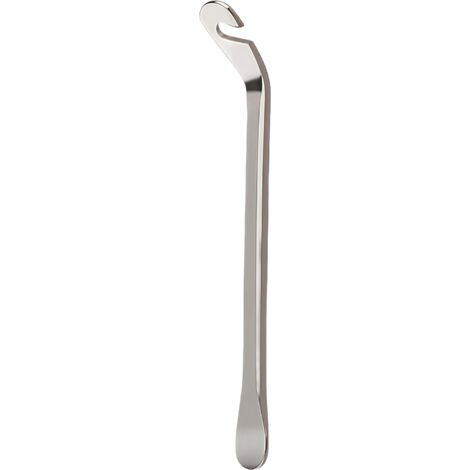 Outil de réparation pour pneus de vélo en argent, 12 x 6,3 cm, 1 démonte-pneu en acier, accessoire pour outil de réparation de vélo