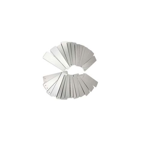 Lot de 50 étiquettes d'identification en aluminium – Imperméables et anti-UV – Dimensions 2,5 x 8,2 cm – Pour arbres et plantes (1/5)