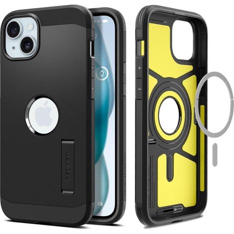 Spigen Tough Armor Mag MagSafe - Hülle für iPhone 15 (Schwarz) (1/5)