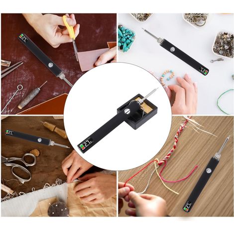 Professioneller wiederaufladbarer Brennerstift mit Digitalanzeige – Komplettset mit 2 Düsen und Aufbewahrungsboxen (650 mAh, tragbar) (1/5)