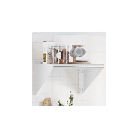 Étagère murale 50x45x31 argenté acier inoxydable (1/5)